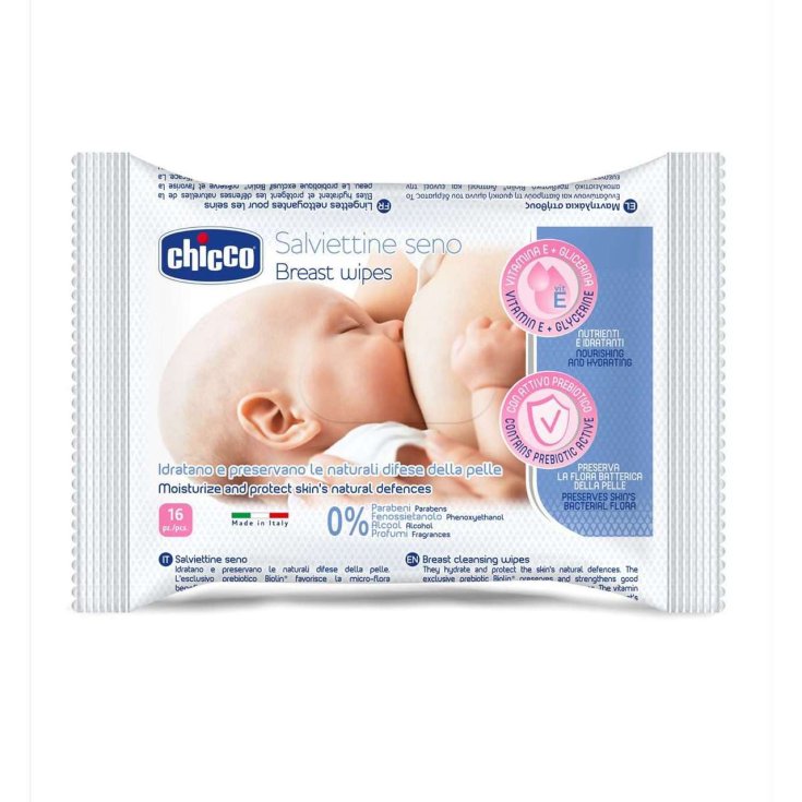 Natural Feeling Salviette Per Il Seno Chicco&reg; 16 Salviette