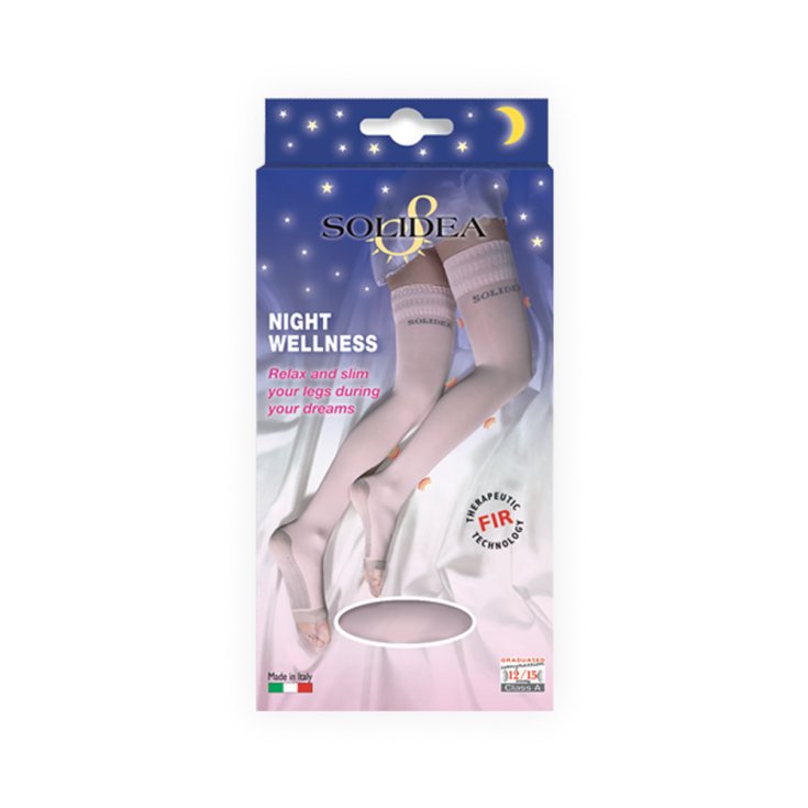 Night Wellness Calze Autoreggenti 70 Den Solidea&reg; Colore Rosa Taglia 3-ML 1 Paio