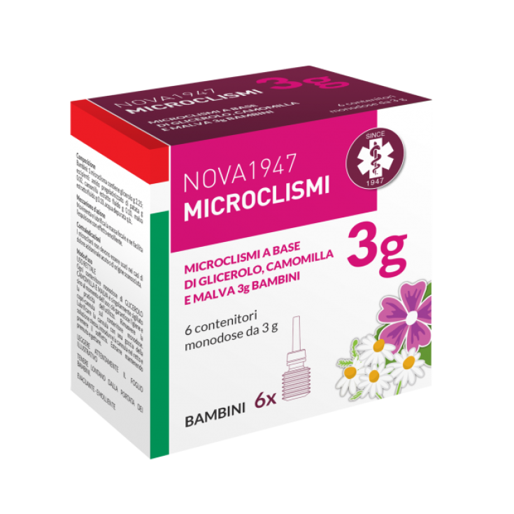 Nova 1947 Microclismi Bambini Nova Argentia 6 Pezzi