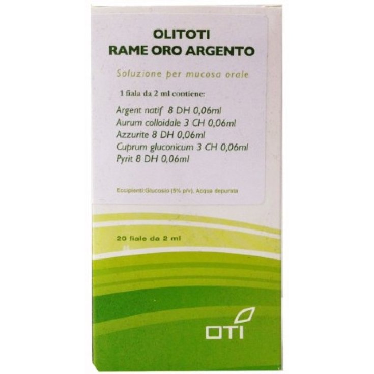 Olitoti Cu-Au-Ag OTI 20 Fiale Orali