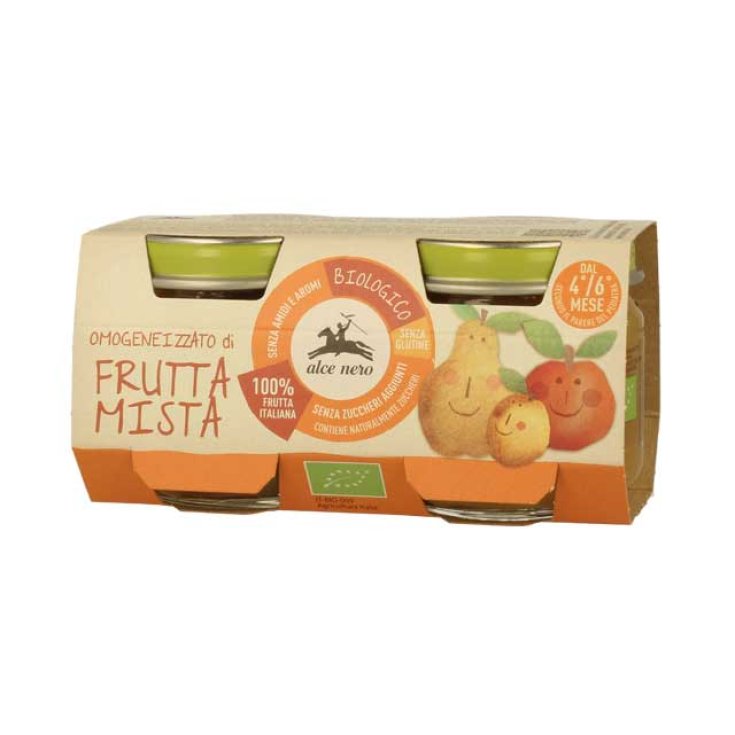 Omogeneizzato Di Frutta Mista Biologico Alce Nero 2x80g