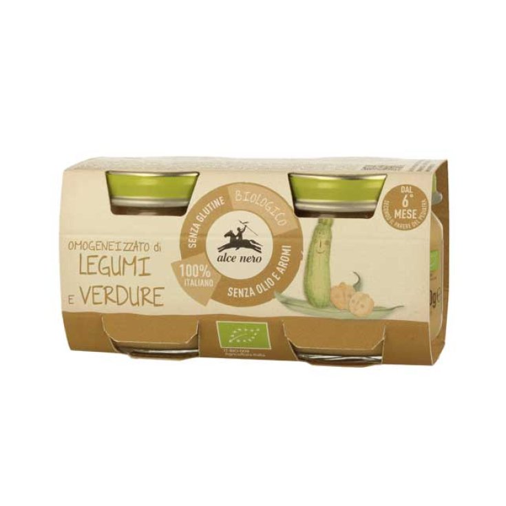 Omogeneizzato Di Legumi E Verdure Biologico Alce Nero 2x80g