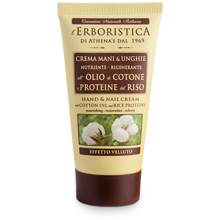 Athena's Crema Mani & Unghie All'Olio di Cotone e Proteine del Riso 75ml