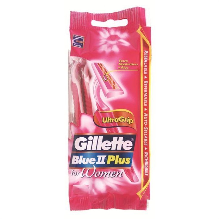 *GILLETTE BLU II PLUS WOMEN X 5
