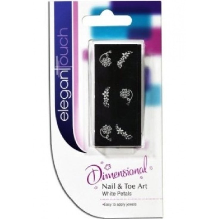 Uragme Elegant Touch Nail & Toe Art Kit Petali Bianchi