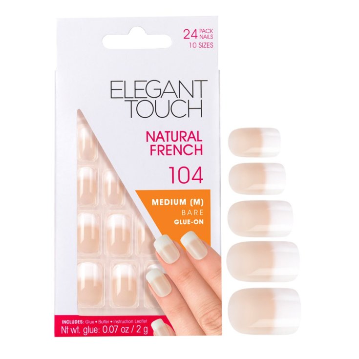 Uragme Elegant Touch French Manicure 104 Unghie Medie American Bare