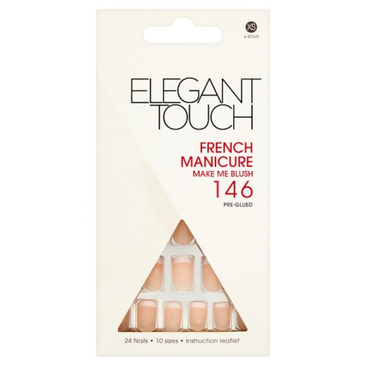Uragme Elegant Touch French Manicure 24 Unghie Preincollate N&deg;146