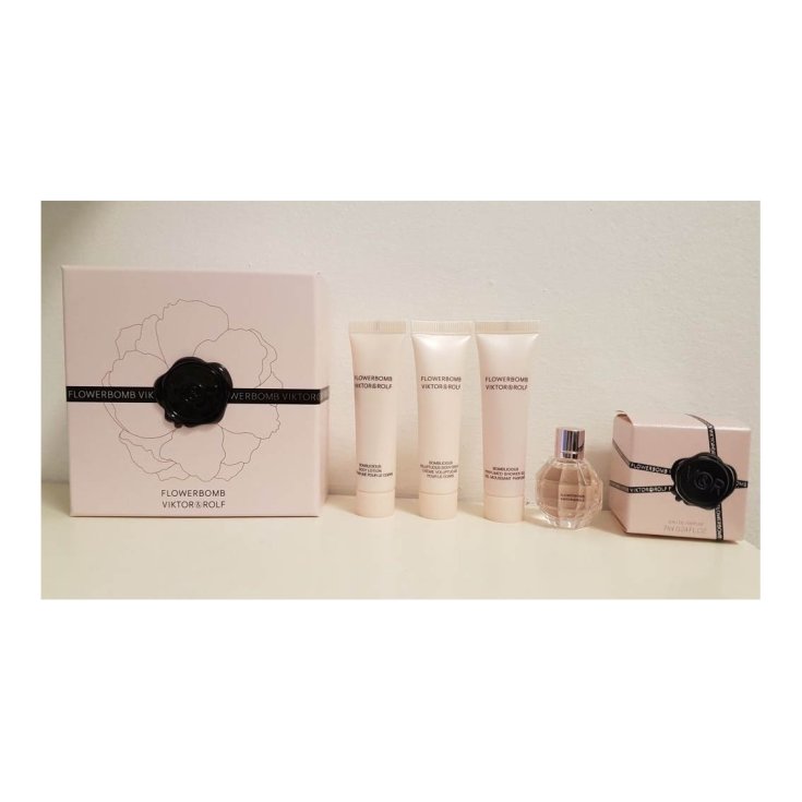 Viktor&Rolf Flowerbomb Eau De Toilette 7ml+Latte Corpo15ml+Crema Corpo15ml+Gel Doccia15ml