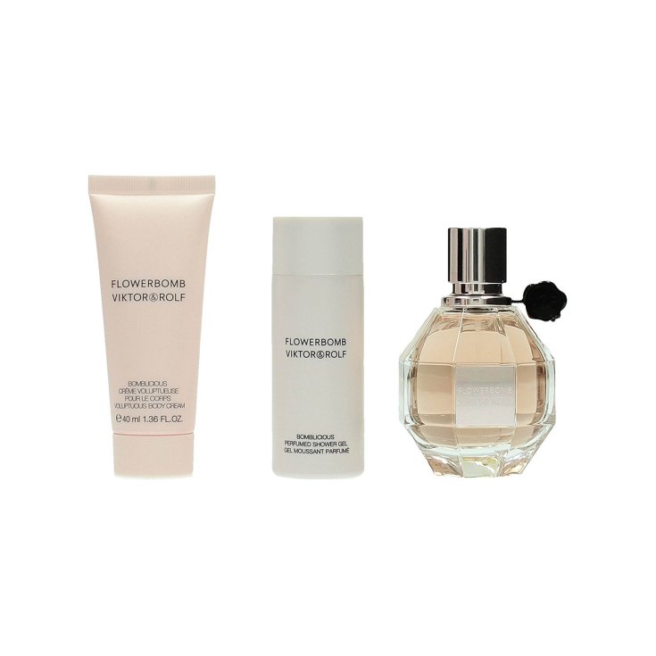 Viktor&Rolf Kit Flowerbomb Eau De Parfum 50ml + Gel Doccia 50ml + Latte Corpo 40ml