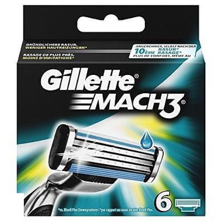 *GILLETTE MACH 3 LAME X 6 PZ