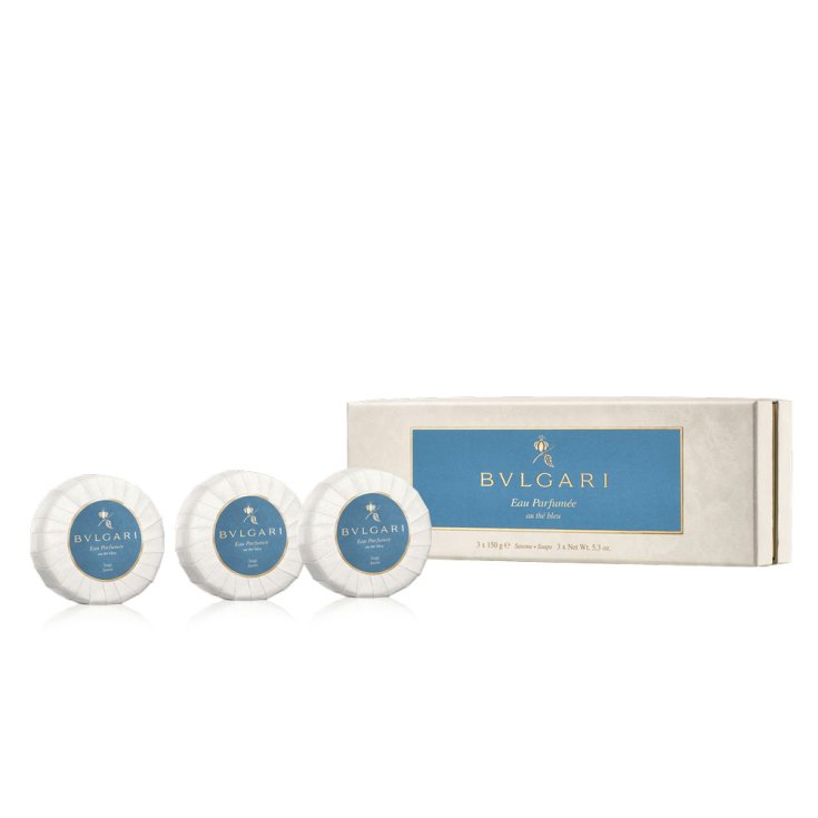Bvlgari Au Th&eacute; Bleu Set 3 Saponi 150g