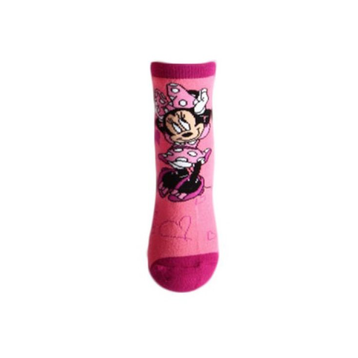 Calza corta calzino antiscivolo bimba bambina Disney Minnie rosa 31-34