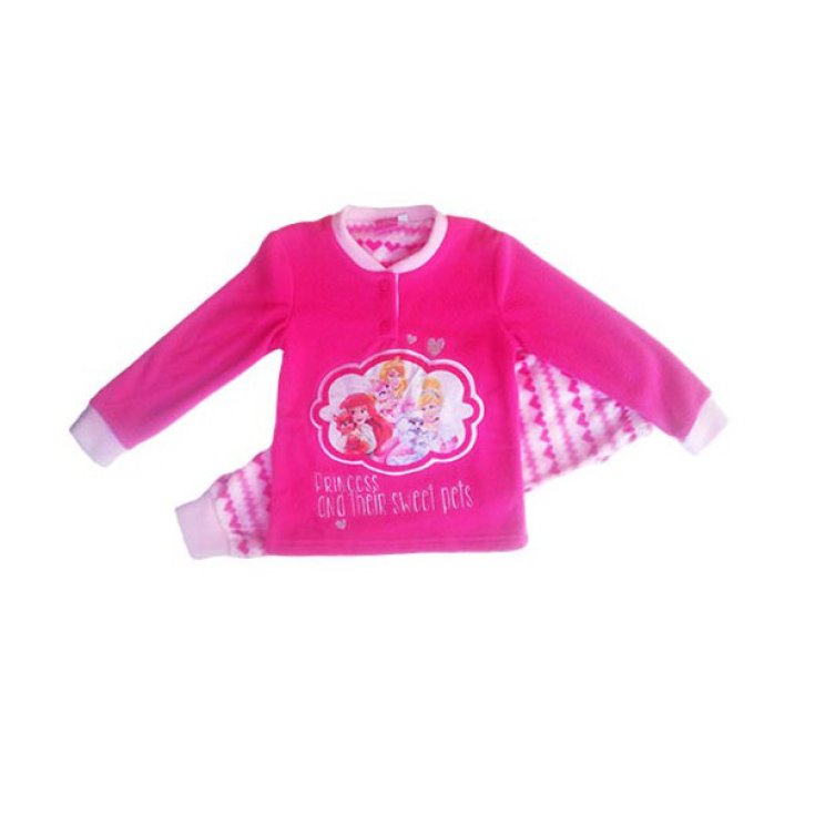 Pigiama pile maglia maglietta pantalone bimba bambina Disney Principesse 3A
