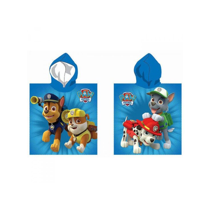 Poncho accappatoio telo mare bimbo spugna Paw Patrol TU