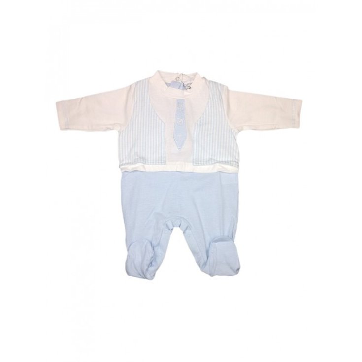 Tuta tutina cotone bimbo neonato Will B bianco cielo 3 - 6 m