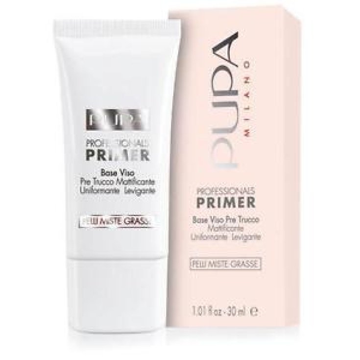 Pupa Primer Base Viso Pre Trucco Mattificante Uniformante Levigante 04 Rosa per Pelli Miste e Grasse