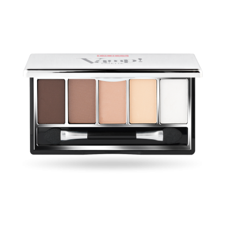 Pupa Vamp! Palette di 5 Ombretti Compatti Colore Puro Scrivenza Assoluta 001 Nude Matt