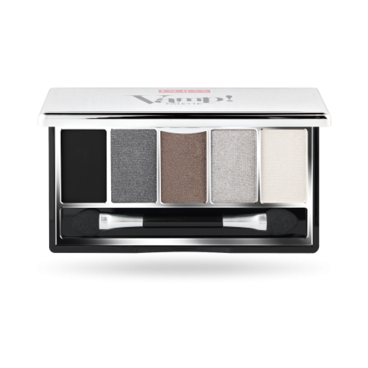 Pupa Vamp! Palette di 5 Ombretti Compatti Colore Puro Scrivenza Assoluta 003 Smoky Black
