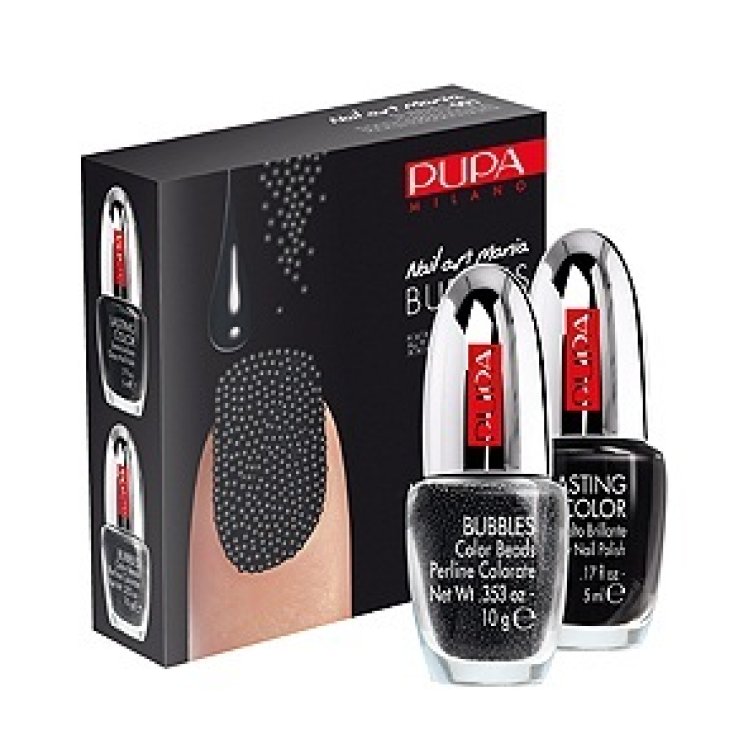 Pupa Nail Art Mania Bubbles Unghie Tridimensionali 001 Black