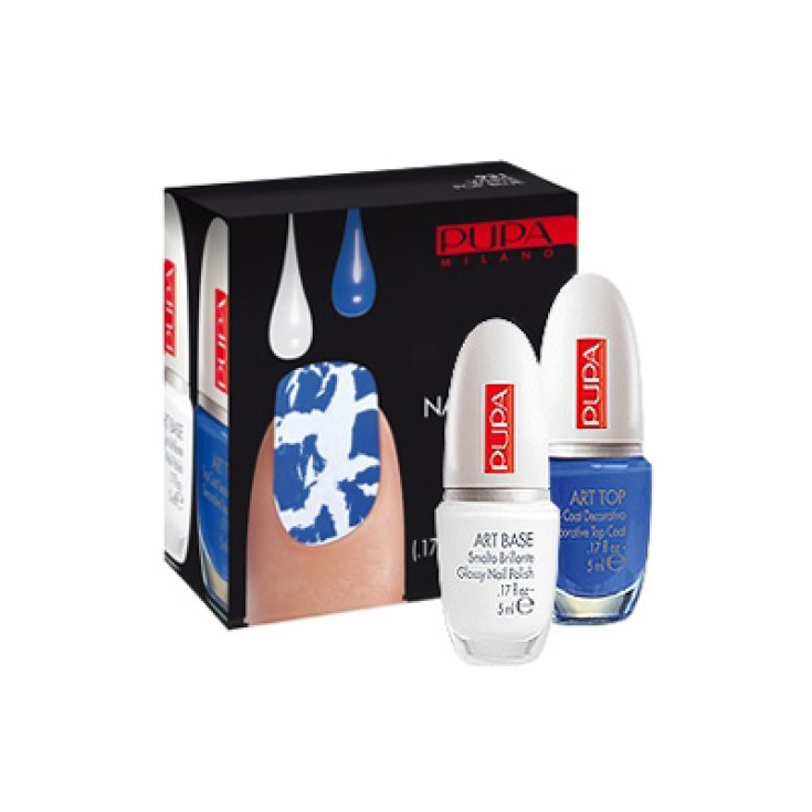 @PUPA NAIL ART KIT WHITE-POP BLUE