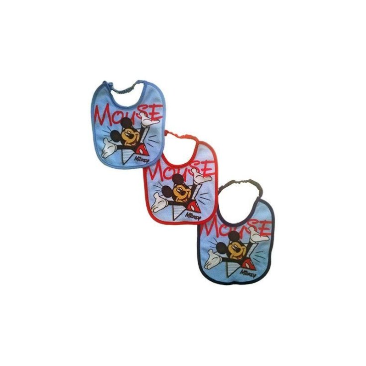 Pastello Confezione Bavette Con Topolino 6 Pezzi