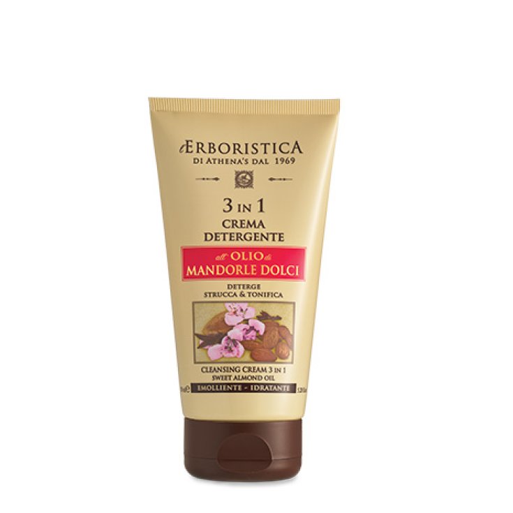 Athena's Crema Detergente Struccante 3 In 1 All'Olio Di Mandorle Dolci 150ml