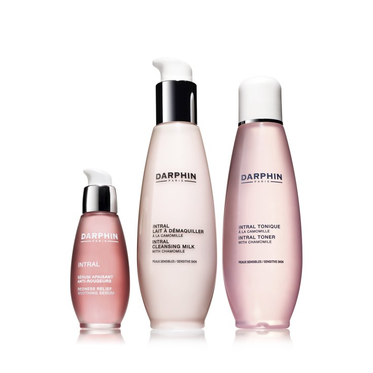 Darphin Paris Kit Intral Latte 50 ml + Intral Tonique 50 ml + Elixir Aux Huiles Ess 4 ml 8 Fiori