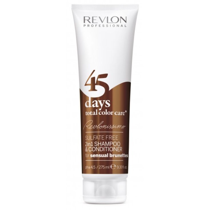 Revlon 45 Days 2In1 Shampoo Protezione Castano 275ml