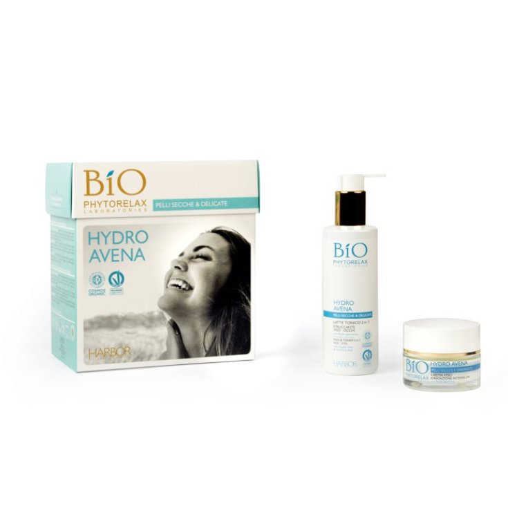 Bio Phytorelax Hydro Avena Cofanetto Crema Viso Idratazione 24h 50ml + Latte Tonico 2in1 Struccante Viso 200ml