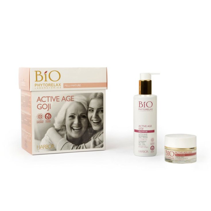 Bio Phytorelax Active Goji Cofanetto Crema Viso 50ml + Latte Olio Detergente 200ml