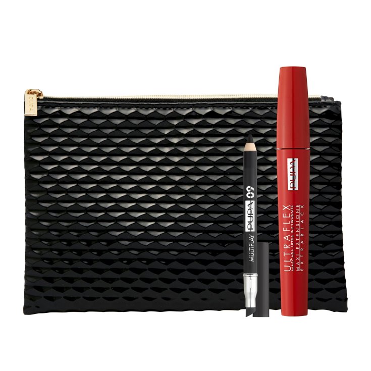 Pupa Kit Occhi Mascara Ultraflex + Matita Mini Multiplay + Pochette