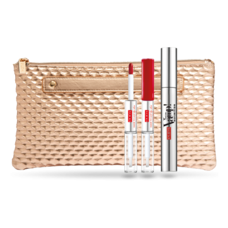 Pupa Kit Vamp! Mascara Definition + Rossetto Made To Last Lip Duo + Pochette