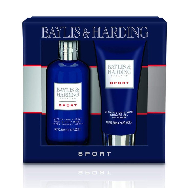 Baylis & Harding Mens' Sport Bagno Body Wash 300ml + Gel Shower 200ml