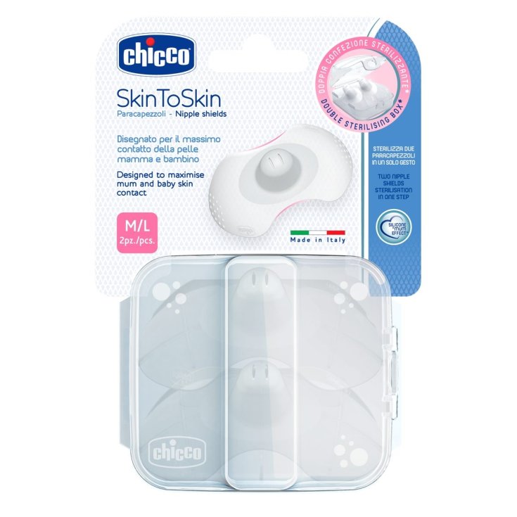 Paracapezzoli In Silicone SkinToSkin (M/L) Chicco&reg; 2 Pezzi