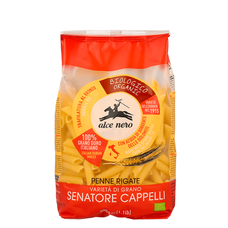 Penne Rigate Di Grano Duro Cappelli Biologiche Alce Nero 500g