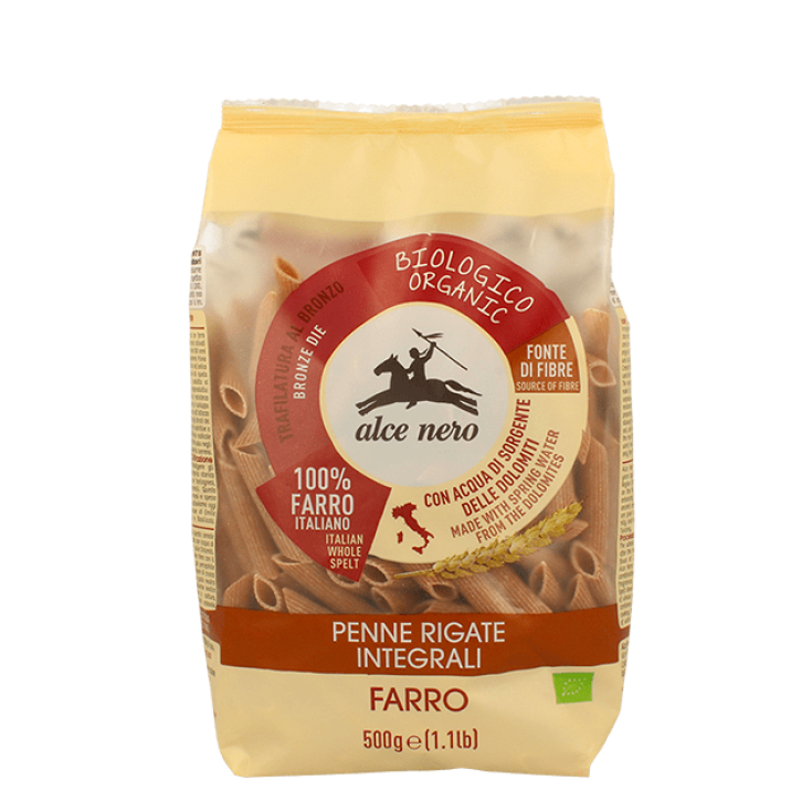 Penne Rigate Integrali Di Farro Biologiche Alce Nero 500g