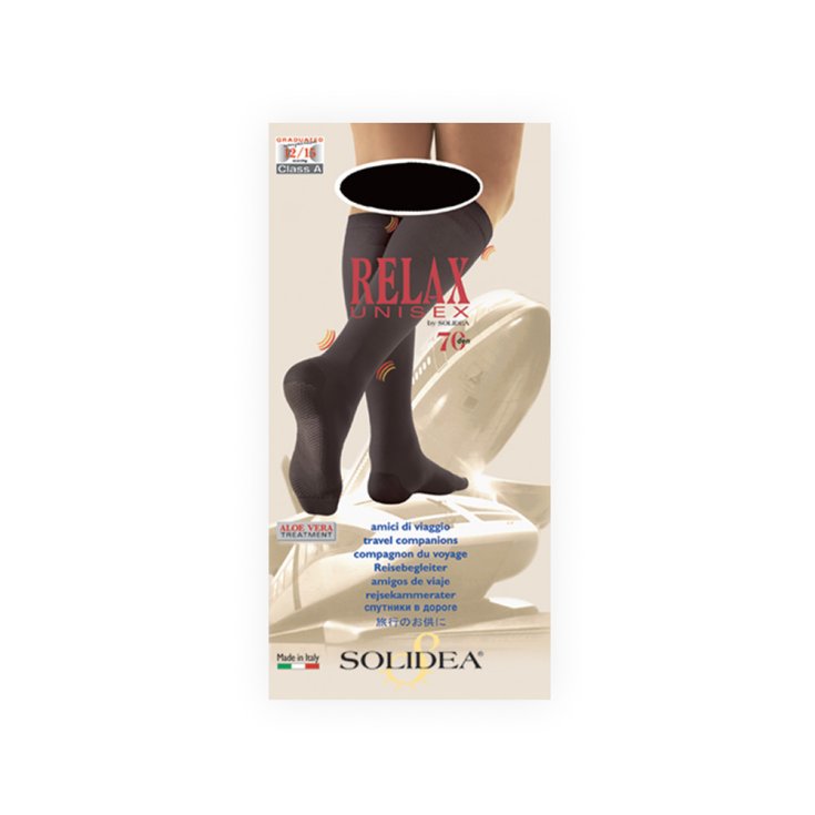 Relax Unisex Gambaletto 70 Den Solidea&reg; Nero 4-XL 1 Paio