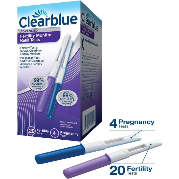 Ricariche Per Monitor Fertilit&agrave; Avanzato Clearblue&reg; 20 Test Di Fertilit&agrave; + 4 Test Di Gravidanza