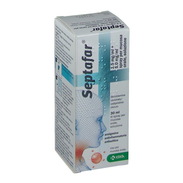 Septafar&reg; 1,5mg/ml + 5mg/ml Spray KRKA 30ml