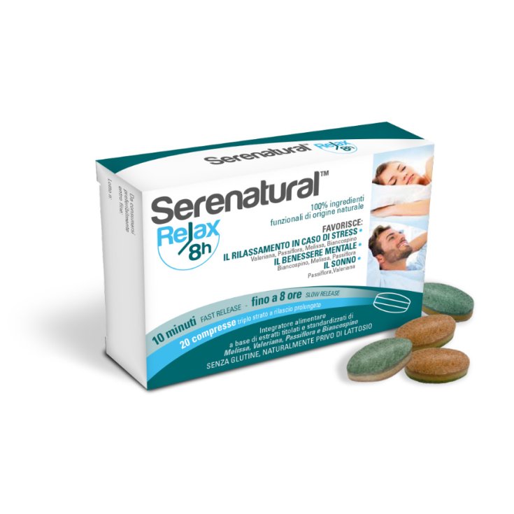 Serenatural&trade; Relax 8H Integratore Alimentare 20 Compresse