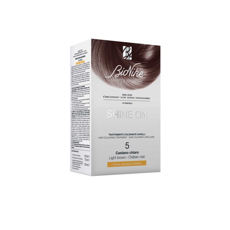 Shine On Trattamento Colorante Capelli Castano Chiaro 5 BioNike