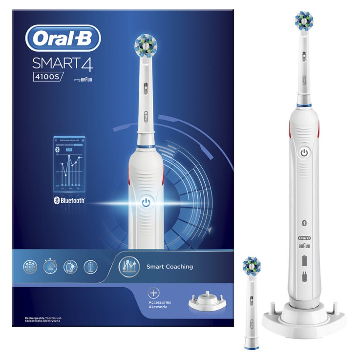Oral-B&reg; Smart 4 4100S Spazzolino Elettrico Ricaricabile Bianco