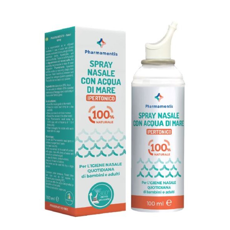 Spray Nasale Con Acqua Di Mare Ipertonico Pharmamentis 100ml