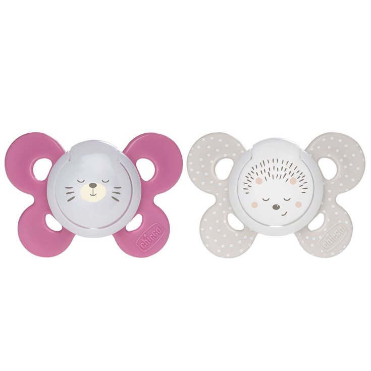 Chicco Ciuccio In Silicone Physio Comfort Girl 16-36 M 2u Silicone Physio Comfort Girl 16-36 M 2u