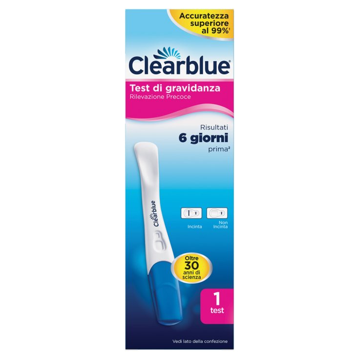 Test Di Gravidanza Rilevazione Precoce Clearblue® 1 Test Test Di Gravidanza Rilevazione Precoce Clearblue® 1 Test
