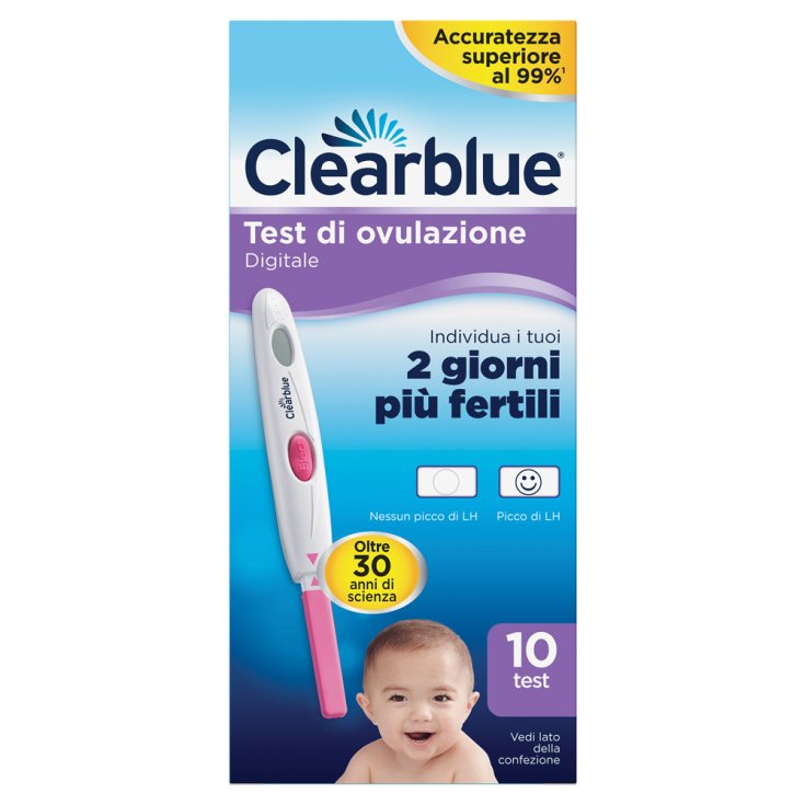 Test Di Ovulazione Digitale Clearblue® 10 Test Test Di Ovulazione Digitale Clearblue® 10 Test