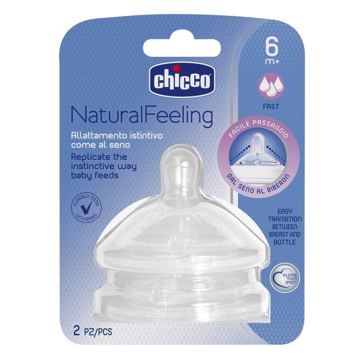 Tettarella NaturalFeeling 6m+ (Flusso Veloce) Chicco&reg; 2 Pezzi