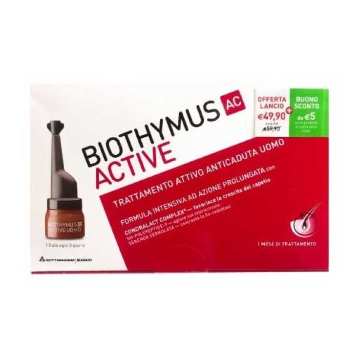 Trattamento Anticaduta Uomo Biothymus AC Active 10 Fiale