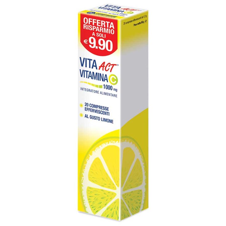 VITAMINA C ACT&reg; 1000mg 20 Compresse Effervescenti