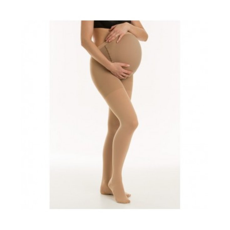 Varisan&reg; Top K1 Collant Gestante Corto Punta Chiusa Colore Beige Taglia 2 Cizeta